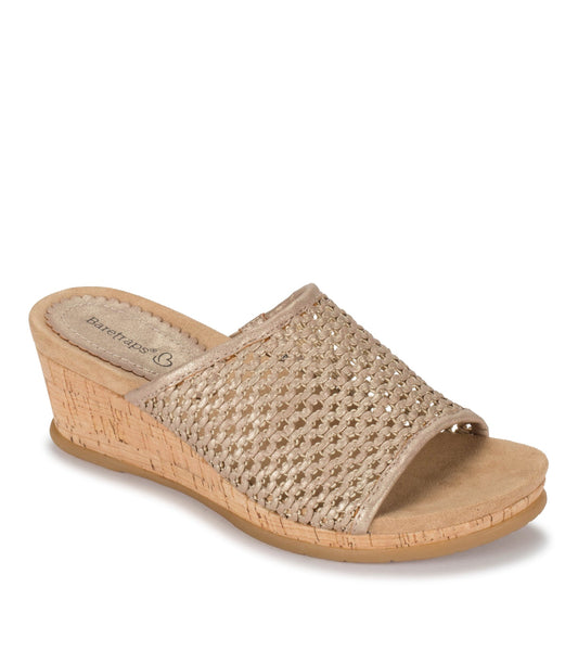 Flossey Wedge Slide Sandal / Baretraps