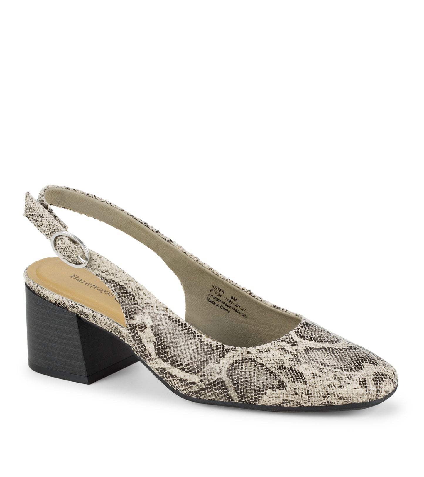 Ester Block Heel Slingback Pump / Baretraps
