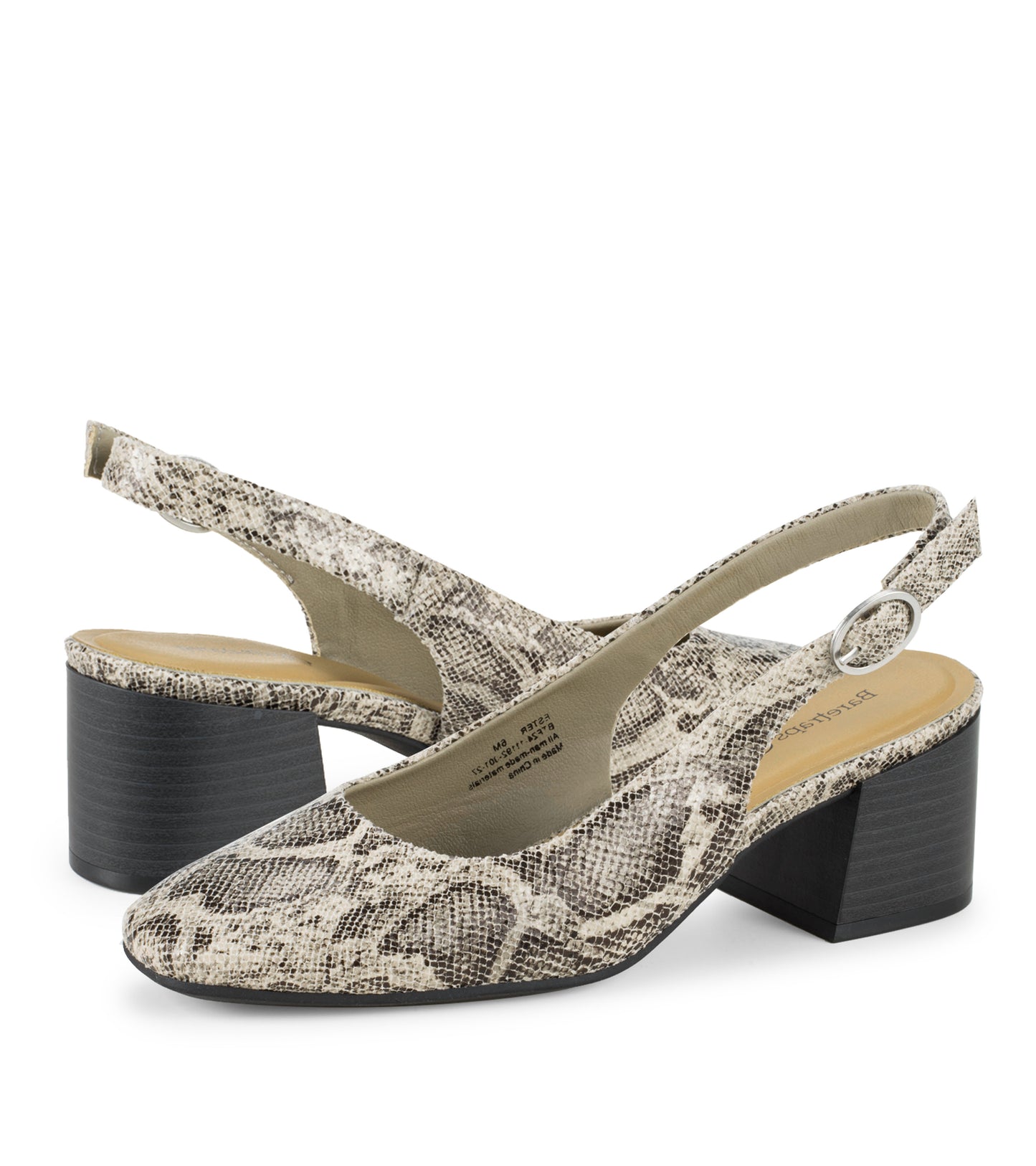 Ester Block Heel Slingback Pump / Baretraps