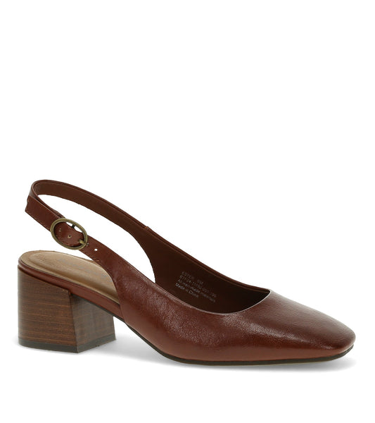 Ester Block Heel Slingback Pump / Baretraps