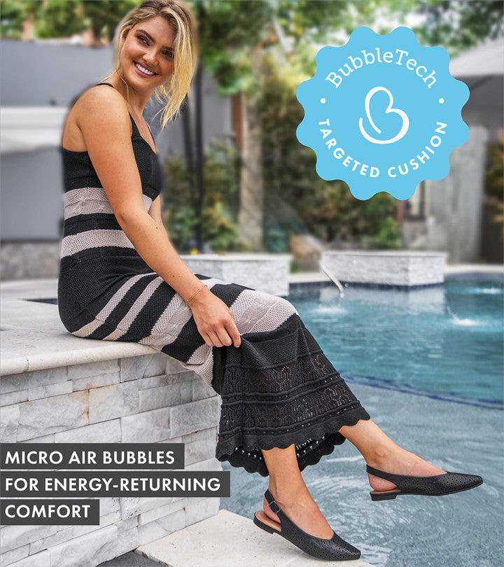 Riva Slingback Flat / Baretraps