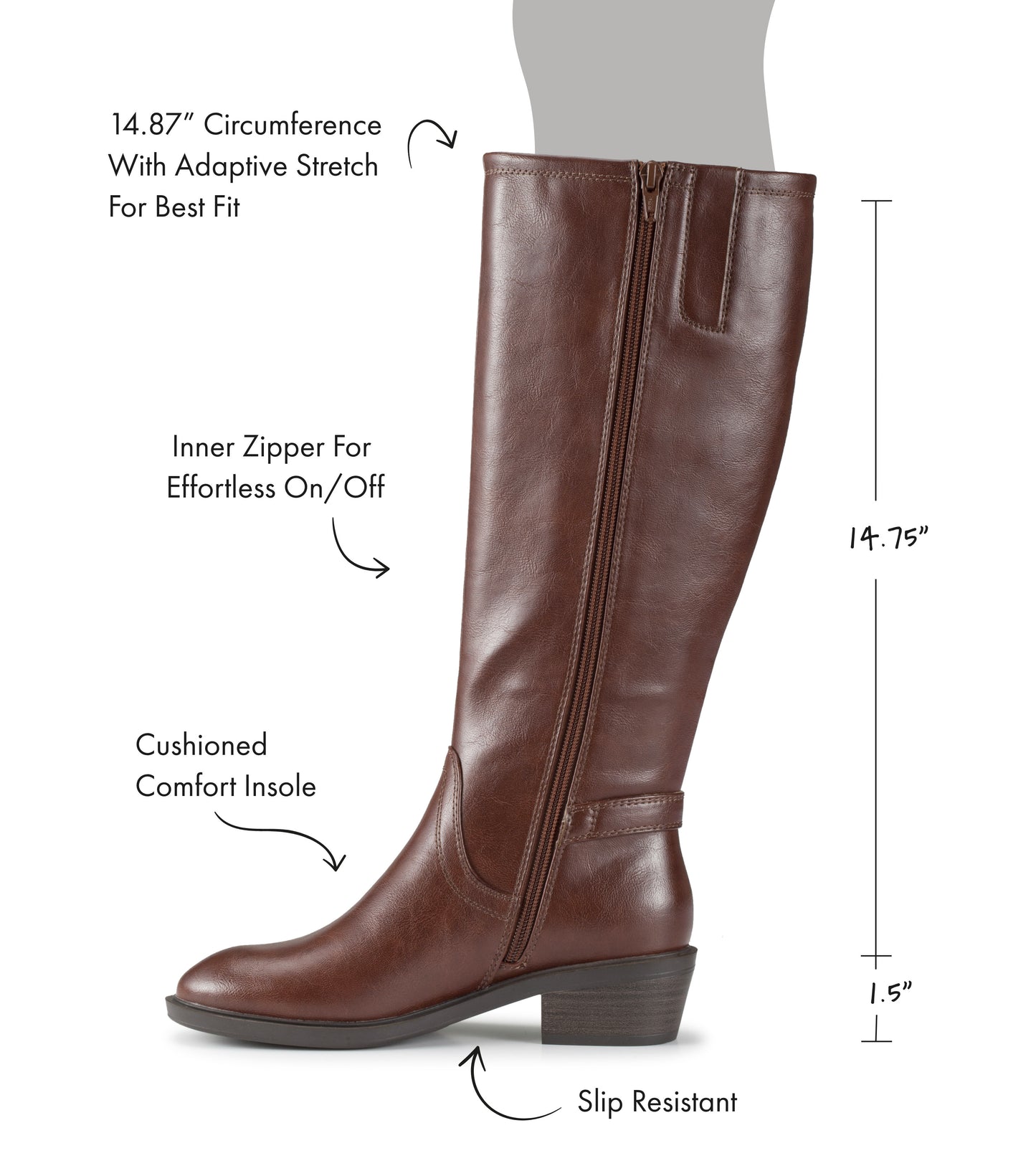 Nena Wide Calf Riding Boot / Baretraps
