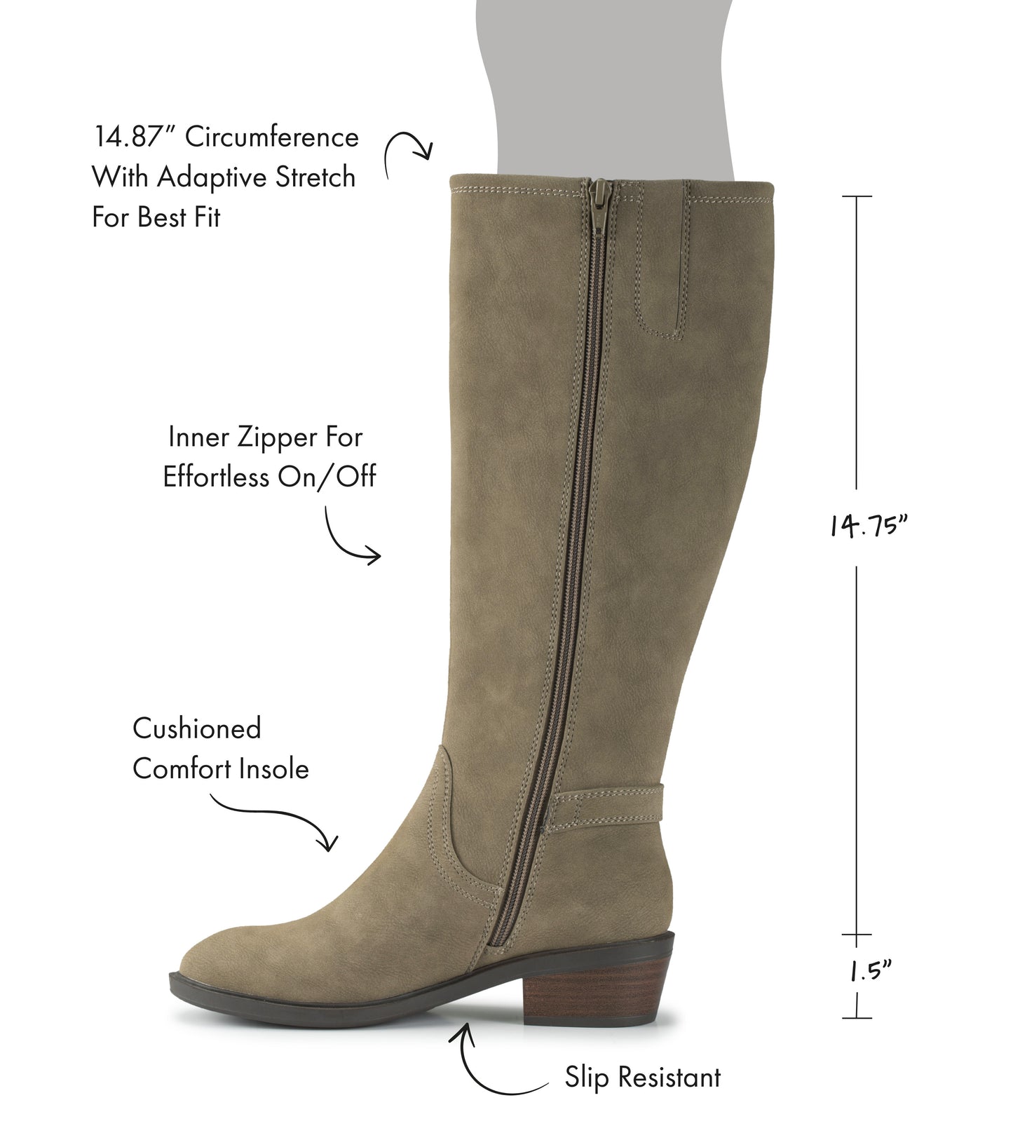 Nena Wide Calf Riding Boot / Baretraps