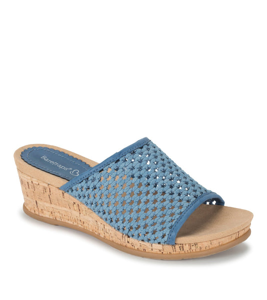 Flossey Wedge Slide Sandal / Baretraps