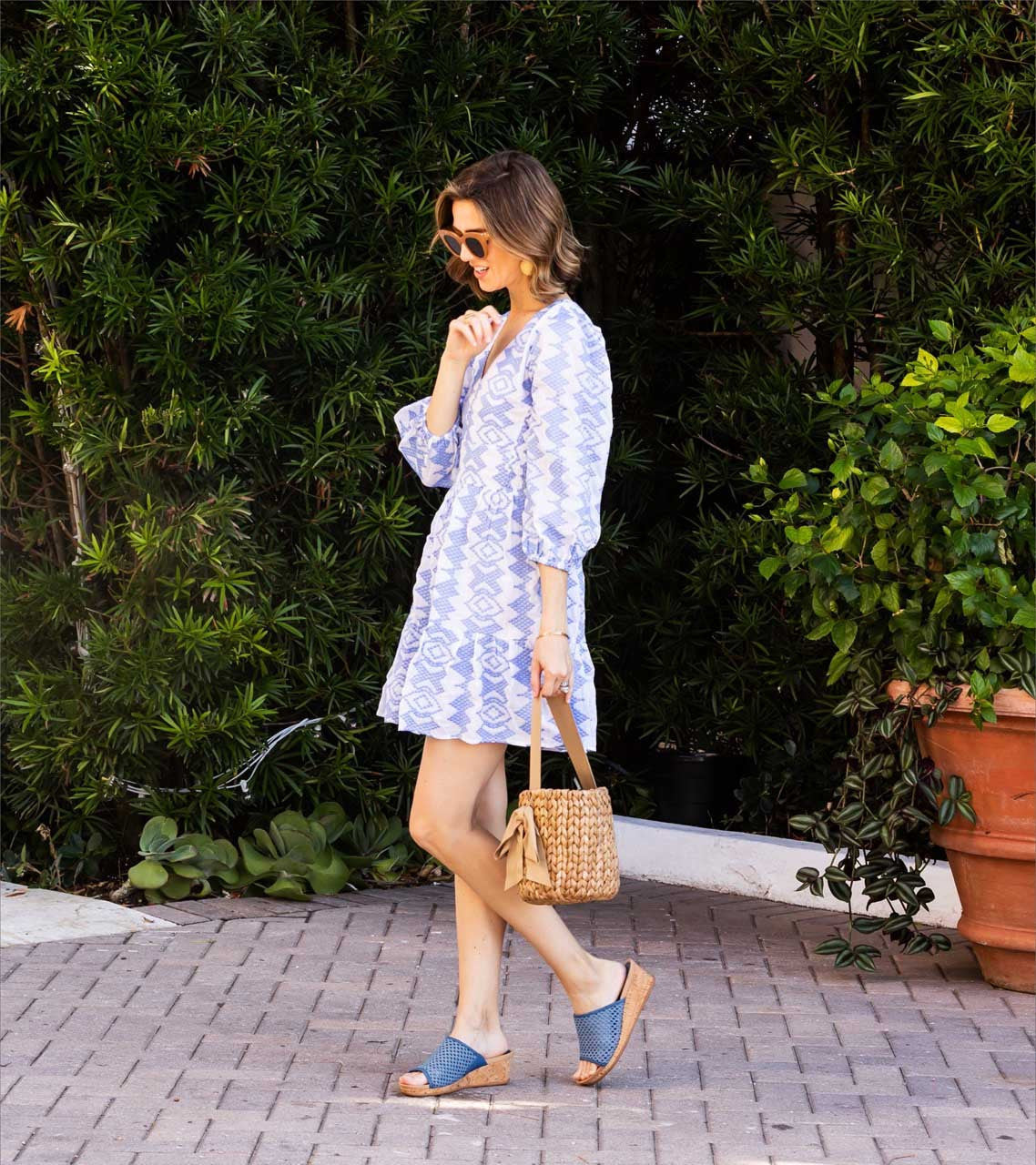 Flossey Wedge Slide Sandal / Baretraps